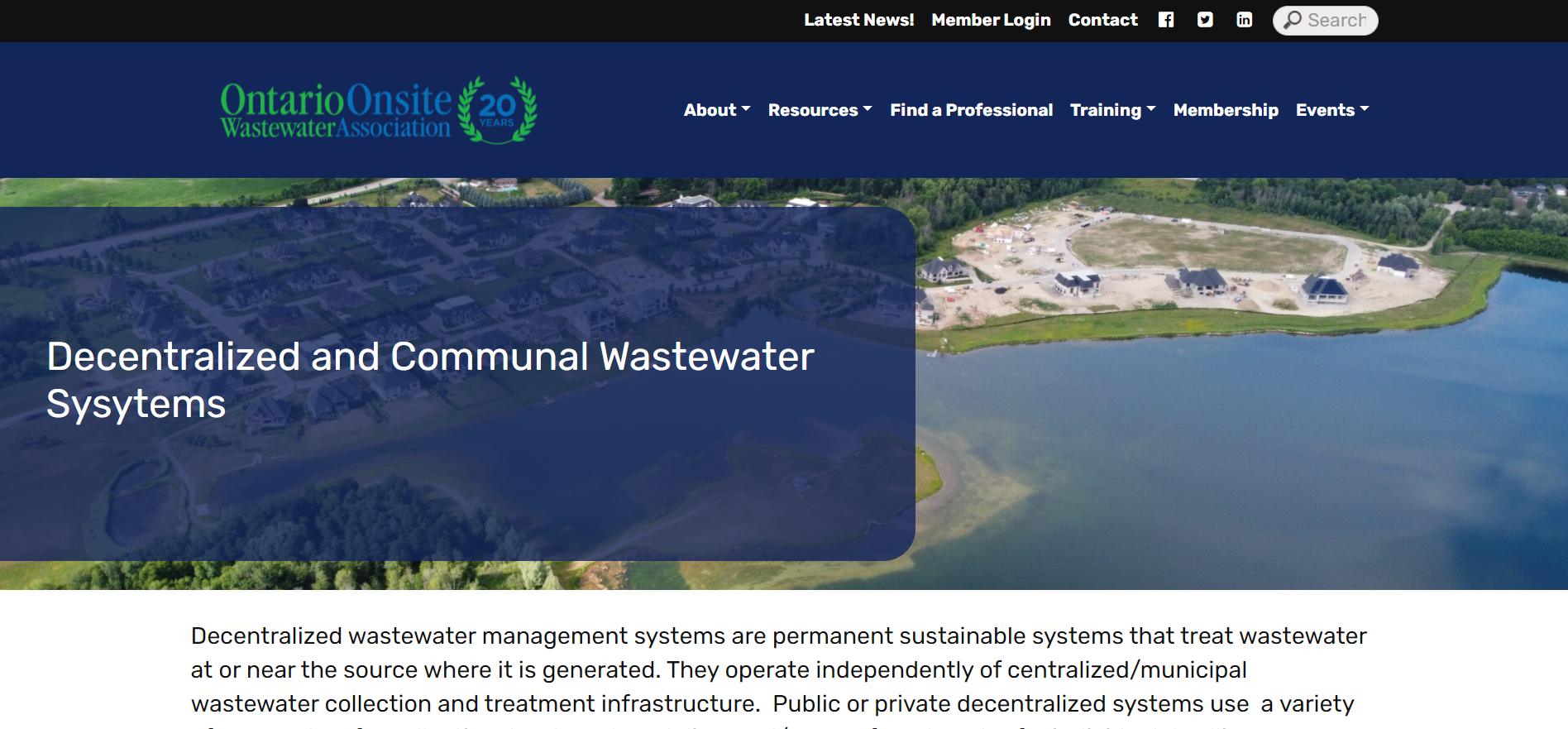 Septic Systems Archives - Ontario Onsite Wastewater Association
